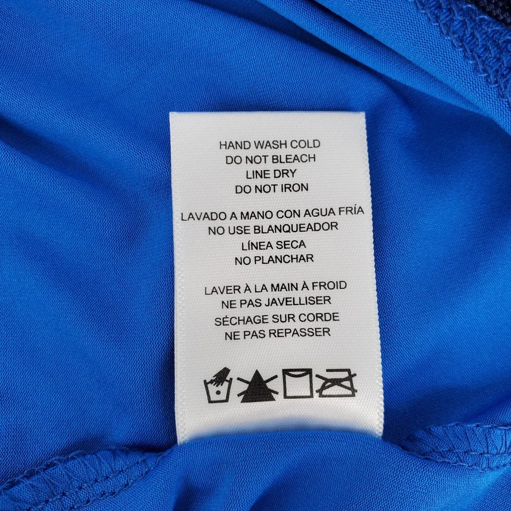 Big Chill Boys Size 6‎ 2pc Rash Guard Swim Trunks Set Blue Skeleton Surfer